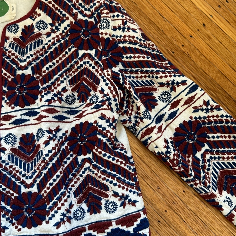 Anthropologie Embroidered Jacket - Picture 2 of 5